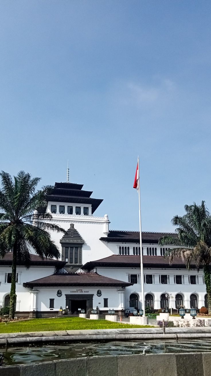 Gambar Gedung Sate & Taman Gedung Sate